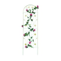 Yesurprise 2 Pack Metal Garden Trellis 71" x 19.7", Outdoor Decoration Arched Fence Trellis, Rustproof Iron Plant Support for Ivy Cucumbers Clematis Roses