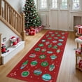 thumbnail image 1 of Yesurprise 2'x8' Washable Non-Slip Christmas Runner Area Rugs - Holiday Decorative Accent Carpet for Hallway, Bedroom, Kitchen - Red, 1 of 8