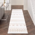 thumbnail image 1 of Yesurprise 2x8ft Moroccan Runner Area Rugs - Light Brown Boho Geometric Design - Soft Stain Resistant Foldable Area Rugs, 1 of 6