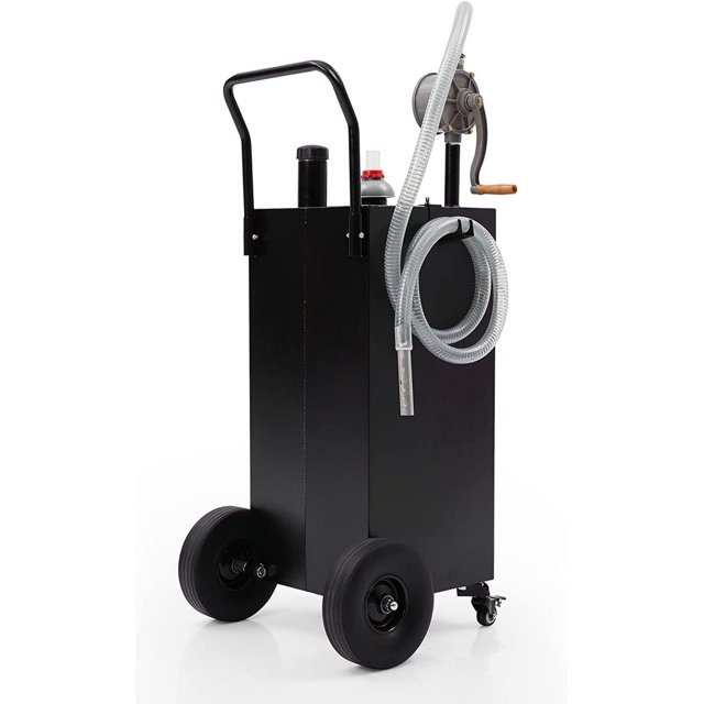 Yesurprise 40 Gallon Gas Caddy with Pump Gasoline Tank Fuel Storage
