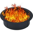 thumbnail image 1 of Yesurprise 45" Steel Fire Pit Ring Insert for DIY Outdoor Wood Burning Fire Pit - Durable & Easy Installation, 1 of 9