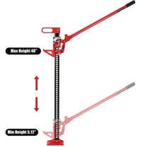 Yesurprise 48" Ratcheting Off-Road Utility Farm Jack 3.2 Ton/7000 LBS Capacity High Lift Flat Head Tractor/Truck/SUV Orange