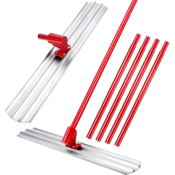 Yesurprise 48"x8" Magnesium Bull Float for Concrete Finishing - Heavy-Duty Cement Smoothing Tool With Adjustable Handle Bracket