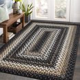 thumbnail image 1 of Yesurprise 5*7 Washable Area Rugs - Braided Printed Area Rugs, Modern Indoor Floor Carpet, Rustic Accent Area Rugs, Low Pile Non-Slip Area Rugs for Living Room Bedroom, Black, 1 of 7