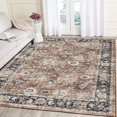 thumbnail image 1 of Yesurprise 5'x7' Vintage Retro Oriental Floral Washable Non-Slip Area Rugs, Pink Indoor Carpet for Home & Office, 1 of 7