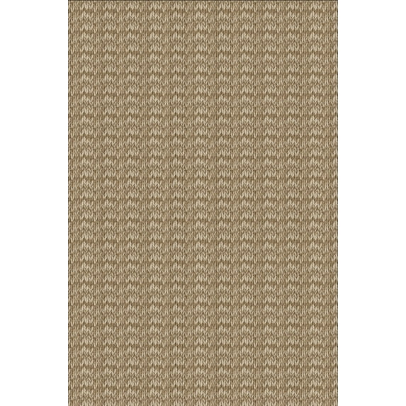 Yesurprise 5x7ft Modern Herringbone Imitation Linen Area Rugs - 1150Gsm Polyester, 350Gsm Pile Weight, Pearl Pile, Washed Back, Folding Simulation Printed Carpet - Camel Tone
