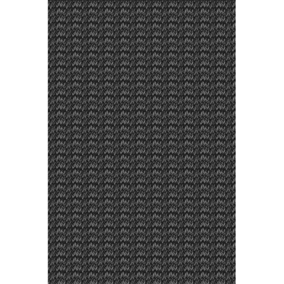 Yesurprise 5x7ft Modern Herringbone Imitation Linen Area Rugs - 1150Gsm Polyester, 350Gsm Pile Weight, Pearl Pile, Washed Back, Folding Simulation Printed Carpet - Black Tone