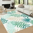 thumbnail image 1 of Yesurprise 9x12ft Green Botanical Area Rugs with Leaves Pattern - Large Soft and Foldable Area Carpet for Living Room and Bedroom, Green Green Tone, 1 of 7