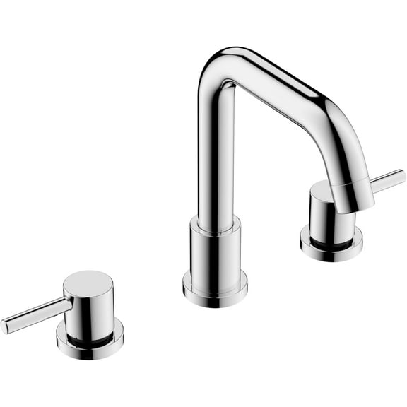 Yesurprise Bathroom Faucets for Sink 3 Hole 2 Handle 360° Swivel Spout Stainless Steel Faucet with Pop-Up Drain and Supply Lines