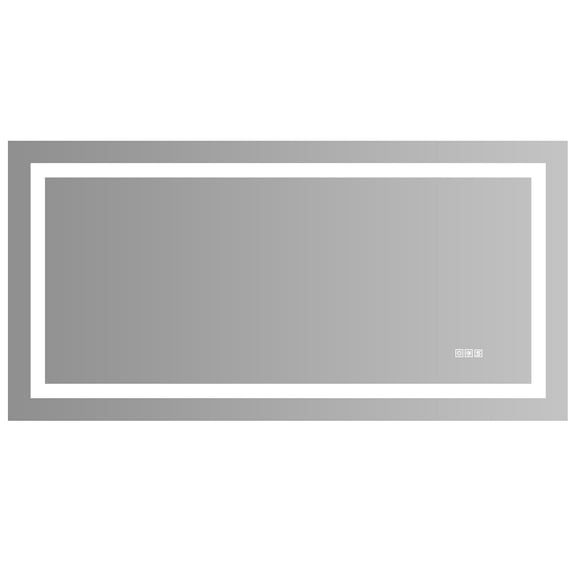 Yesurprise Bathroom LED Mirror White/Warm White/warm Color Make-up Mirror Perfectly for Shaving Makeup (72x36 Inch)