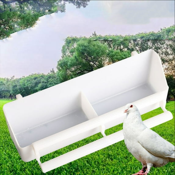 Yesurprise Birds Feeder Extended Large Capacity Food Box Pet Cage Feeding Water Box for Parrot Pigeon Mynah