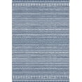 thumbnail image 1 of Yesurprise Boho Black & White Lines Blue Tint Carpet, 10x13ft, Heavy Velvet, 1150Gsm, 1 of 8