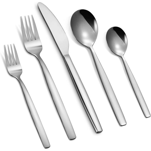 Yesurprise CIBEAT 30 Pcs Silverware Classic Cutlery Set Steel Flatware Set for Home Kitchen Hotel Knife/Fork/Spoon Dishwasher Safe Tableware