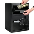 thumbnail image 1 of Yesurprise Depository Safe Digital Depository Safe Box 13.7"X 15.7"X 19.2" Electronic Steel Safe with Keypad Locking Drop Box with Slot Metal Lock Box with Two Emergency Keys for Your Valuables, 1 of 7