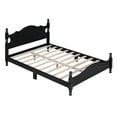 thumbnail image 1 of Yesurprise Full Size/Queen Size Wood House Bed, Easy Assembly, Platform Bed, No Box Spring Needed, Wooden Slat Mattress Foundation, Retro Style Platform Bed, 1 of 8