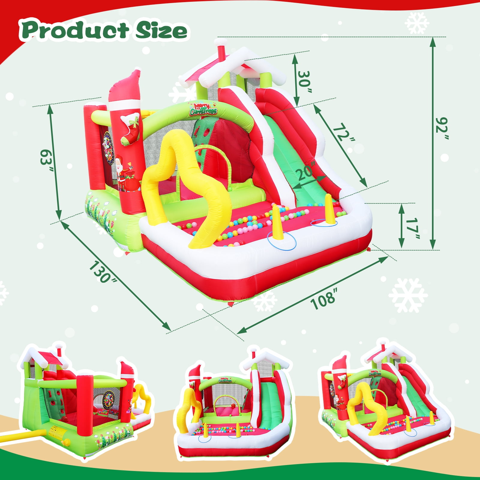 Bounce House Birthday Parties Yesurprise Inflatable Bounce House Blower Christmas Bouncy Castle Jumping Area Climbing Wall Basketball Hoop Ring Toss Indoor Outdoor Party Birthday F371f043 063c 4ac1 B067 Eb7ffe5fa2aa.493d6f37c7da05690a78f3687275949a
