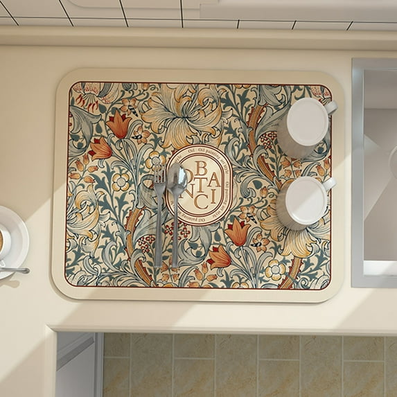Yesurprise Kitchen Absorbent Draining Mat Modern Minimalist Household Disposable Table Mat For Kitchen Countertop