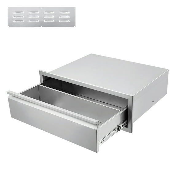 Yesurprise Outdoor Kitchen Drawer -Stainless Steel BBQ Access Drawers Outdoor Kitchen Cabinets for Outdoor Kitchen Island Patio Grill Station1 Drawer30x23x10 inch