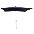 thumbnail image 1 of Yesurprise Patio Umbrellas, Outdoor Table Umbrella with Crank & Push Button Tilt, Solar LED Light, Rectangular Outdoor Terrace Umbrella for Garden, Deck, Backyard, 1 of 8