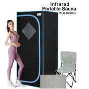 Yesurprise Portable Infrared Sauna Tent with Foldable Chair Reading Light Personal Home Spa Dry Infrared Sauna Box for Full Body (Full Size)