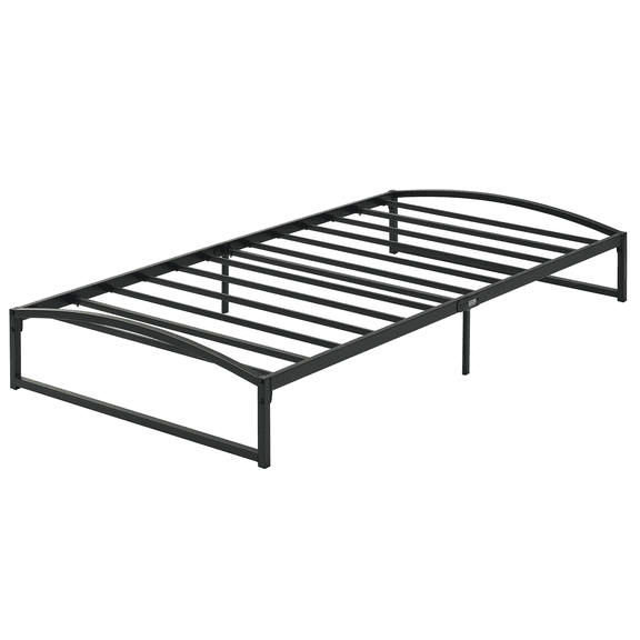 Yesurprise Twin Size Platform Bed Frame with Metal Slat Support Mattress Foundation, No Box Spring Needed, Black 10 inch Heigt