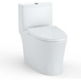thumbnail image 1 of Yesurprise White Toilet,Elongated Toilet with Soft Closing Seat,V-Cover Toilet Seat, Double Top Button 3 4.8L and Comfortable Seat Height for Bathroom, 1 of 7