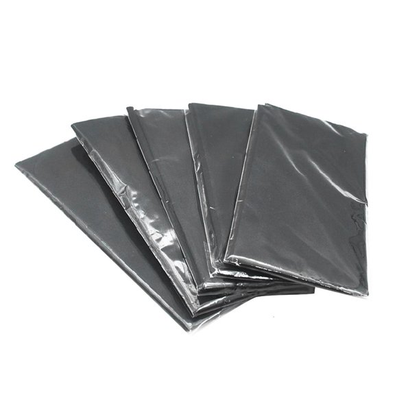 Yeswillos 5 Pieces/set Audio Record Cleaning Cloth Microfiber Cleaning Cloth for Vinyl Record Cleaning - Black