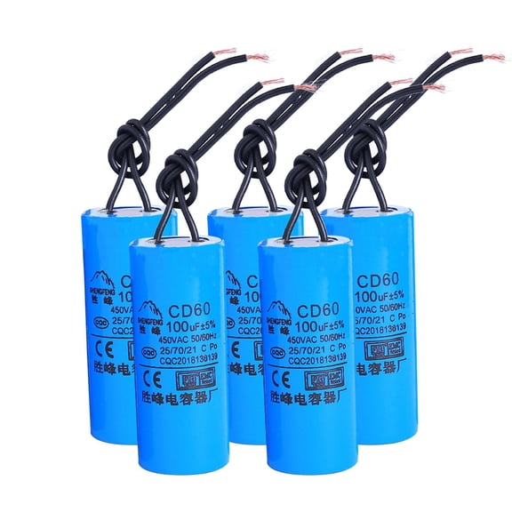 Yeswillos CD60 100uF 450V AC Starting Capacitor For Washing Machine Heavy Duty Motor