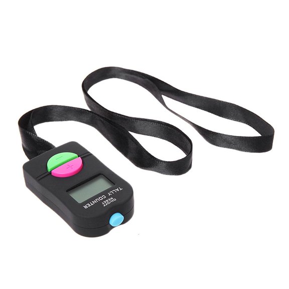 Yeswillos Digital Hand Tally Counter Electronic Manual Clicker Golf Gym Hand Held Counter