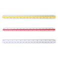 thumbnail image 1 of Yeswillos Triangular Scale Drafting Ruler for Engineer Architectural Ruler Architect Scale, 1 of 9