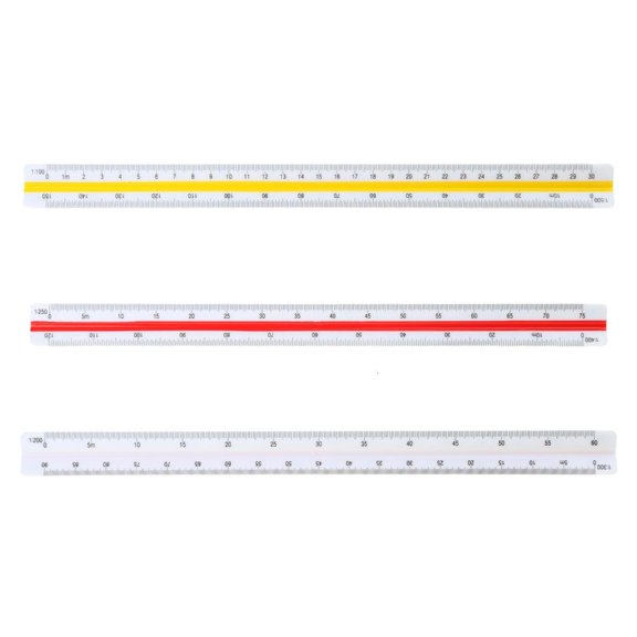 Yeswillos Triangular Scale Drafting Ruler for Engineer Architectural Ruler Architect Scale