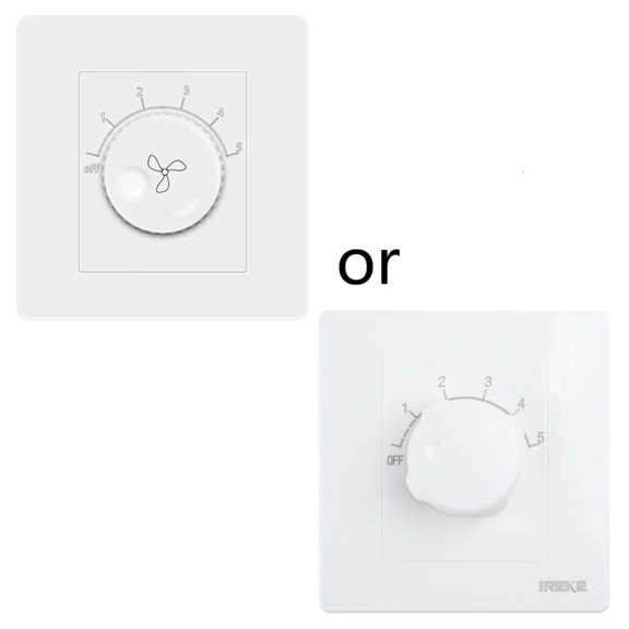 Yeswillos Variable Speed Wall Control Speed Adjuster for Ceiling Fan, Dial Knob Control