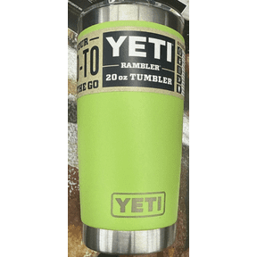 Yeti 20Oz Rambler Tumbler With Magslider Lid - Venom Green