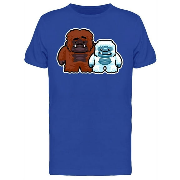 Yeti And Bigfoot T-Shirt Men -Image by Shutterstock, Male 3X-Large