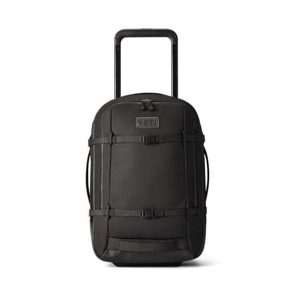 Open Box Yeti Crossroads 22In/35L Wheeled Luggage Black