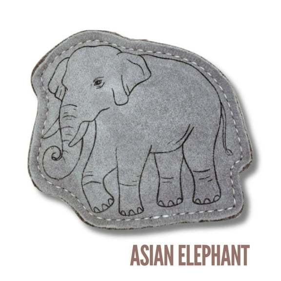 Yeti Dog Chew All-Natural Leather Toy for Dog, Endangered Species, Asian Elephant