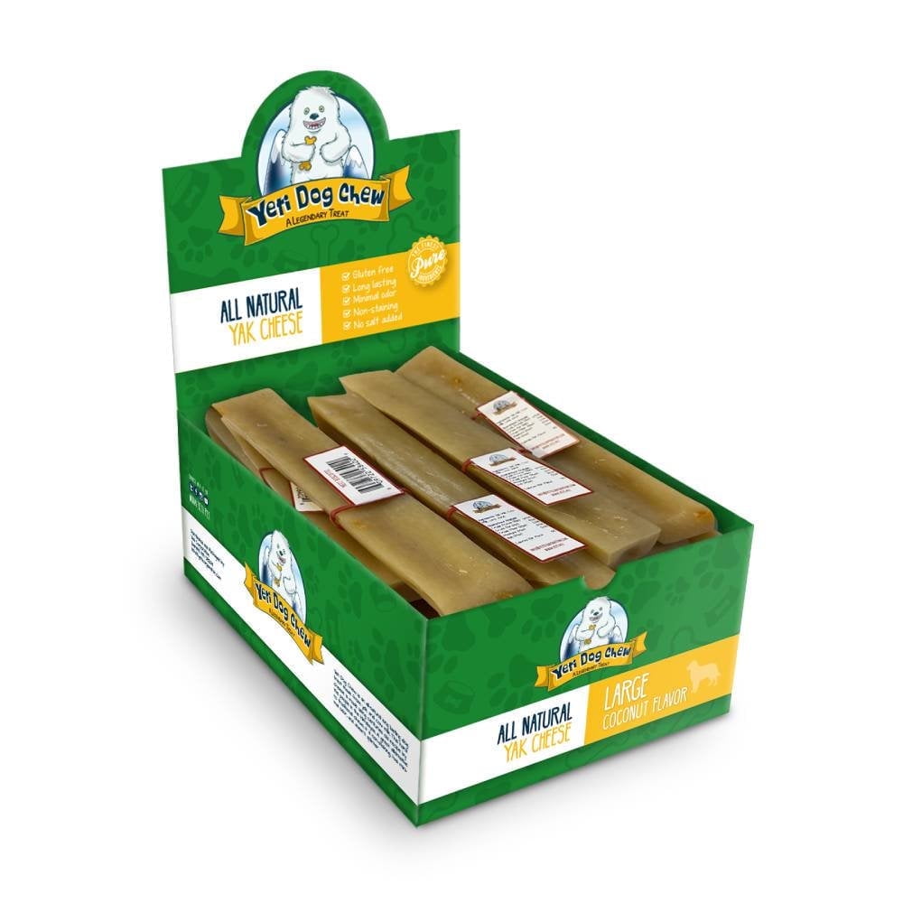 Yeti Dog Chew Coconut Himalayan Chews for Dogs, 3 lb, 14 Pieces Box