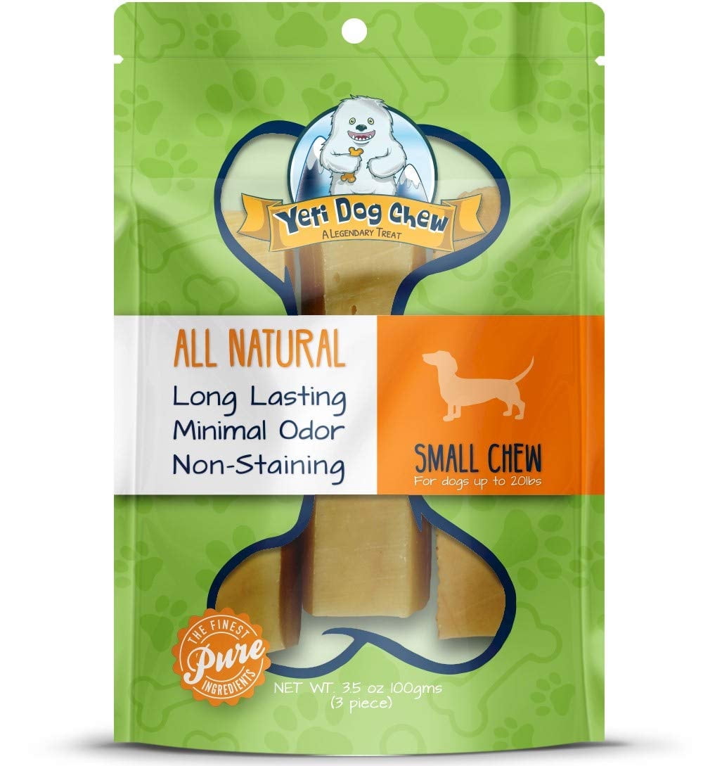 Yeti Dog Chew Yak Chews for Dogs Long Lasting Dog Chews for Aggressive Chewers Small 3.5 oz 3 Pieces Walmart