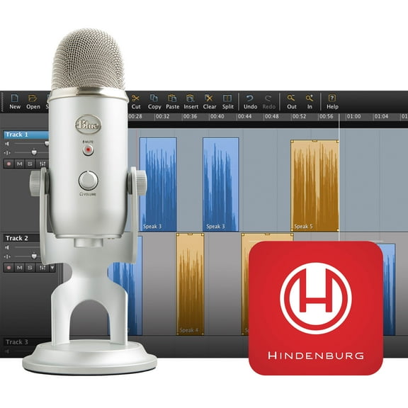 Yeti Podcaster Kit with USB Microphone and Hindenburg Journalist DAW