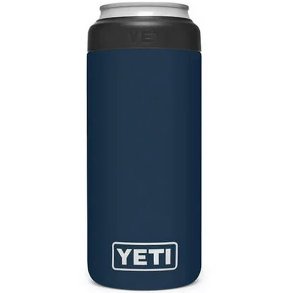 Yeti Rambler Colster Slim 12 Oz. Navy Stainless Steel Insulated Drink Holder with Load-And-Lock Gasket