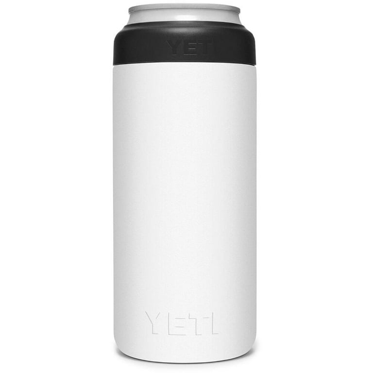 Yeti Rambler Colster Slim 12 Oz. White Stainless Steel