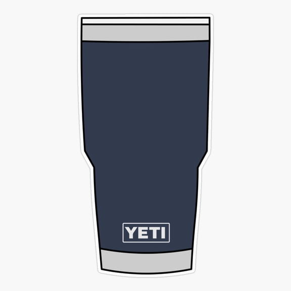 Yeti Rambler Cup (Navy) Er, Phone Decal Water Bottle Stickers Car Decals, Funny Birthday Gift
