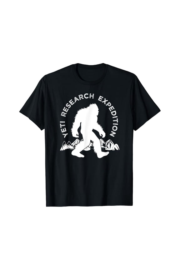 Yeti Research Expedition T-Shirt Mountain Snowman Tee