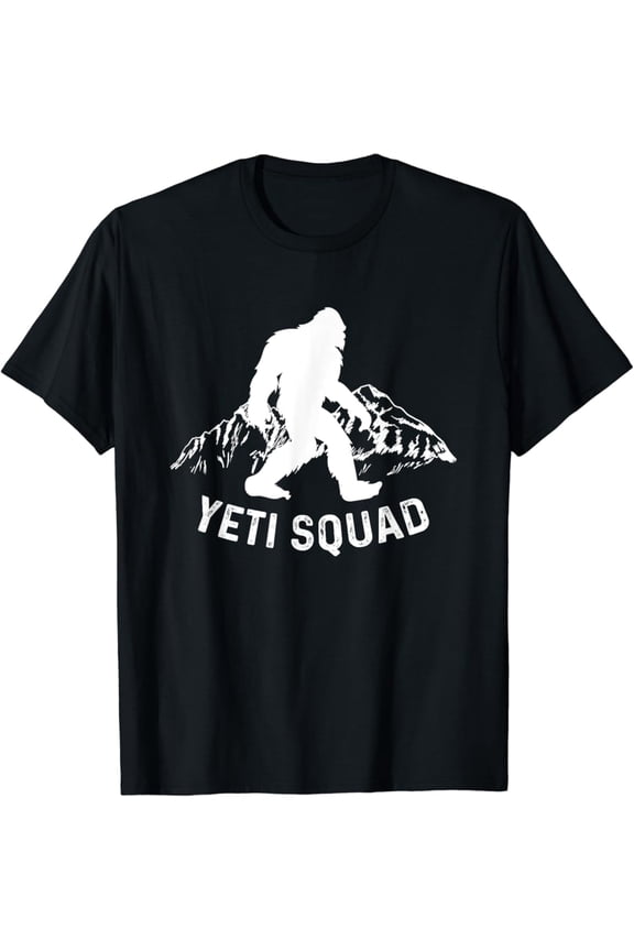 Yeti Squad Mountain Ape Snowman T-Shirt Tshirt All Size S-5XL