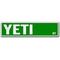thumbnail image 1 of Yeti Street Metal Tin Sign Road Garage Living Room Bathroom Garden Signs Home Art Wall Decoration Poster Plaque Gift 16 X 4 Inch, 1 of 6