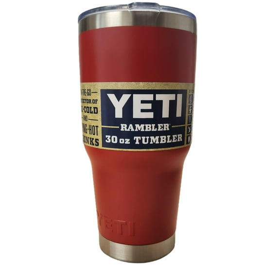 Yetl Rambler 30oz Stainless Steel MagSlider Lid Tumbler Red NEW IN BOX Rescue Red