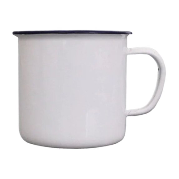 Yettn Camping Mug,Vintage Enamel Camping Mug with Non-Slip Handle,Portable Heat Resistant Coffee Tea Cup,Outdoor Drinking Cups for Picnic Travel,Rust-Proof Enamelware,Dishwasher Safe Camping Cookware