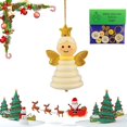 thumbnail image 1 of Yeuimy DIY Christmas Button Ornament Making Set with Angel Design,Fun Holiday Craft Kit with Colorful Buttons Yarn and Lanyard,Easy Creative Activity for Xmas Tree Hanging Decor, 1 of 3