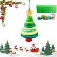 thumbnail image 1 of Yeuimy DIY Christmas Button Ornament Making Set with Christmas Tree Design,Fun Holiday Craft Kit with Colorful Buttons Yarn and Lanyard,Easy Creative Activity for Xmas Tree Hanging Decor, 1 of 5