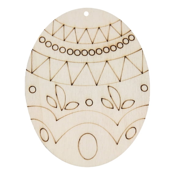 Yeuimy Easter Wood Cutouts Unfinished Wooden Egg Bunny Crafts Flat Paintable Eggs Bunnies Cutout for Home Hanging Craft Ornaments Classroom Gifts Spring DIY (Easter Wooden C